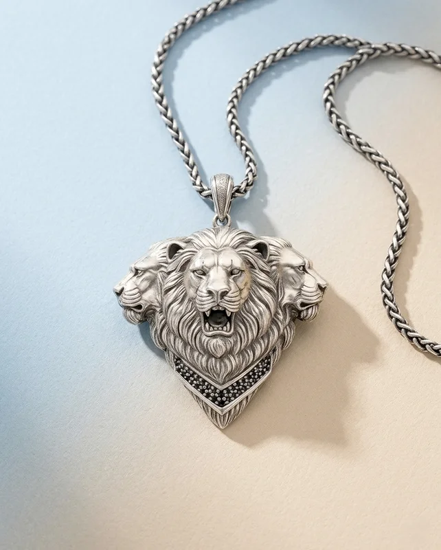 Trinetra Simha Crest Pendant